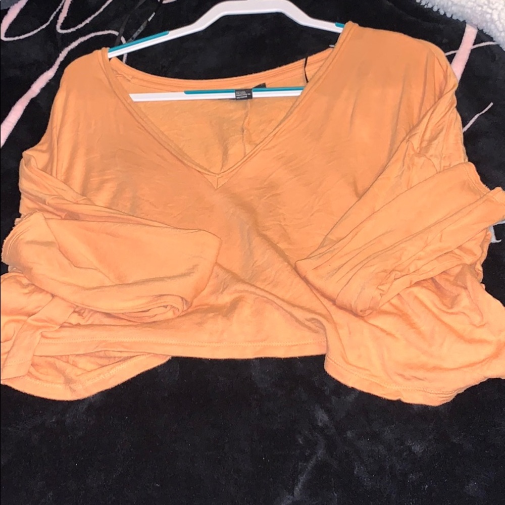 deep V loose long sleeve